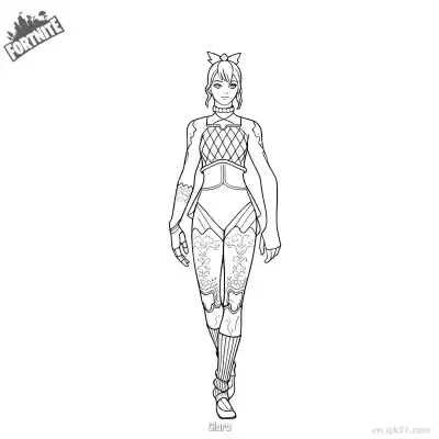 Free printable Clara 02 Coloring Page - Free PDF Printable Fortnite Coloring Sheets coloring page